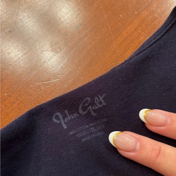 John Galt Navy Basic Long Sleeve Top - Brandy Melville - Picture 4 of 4